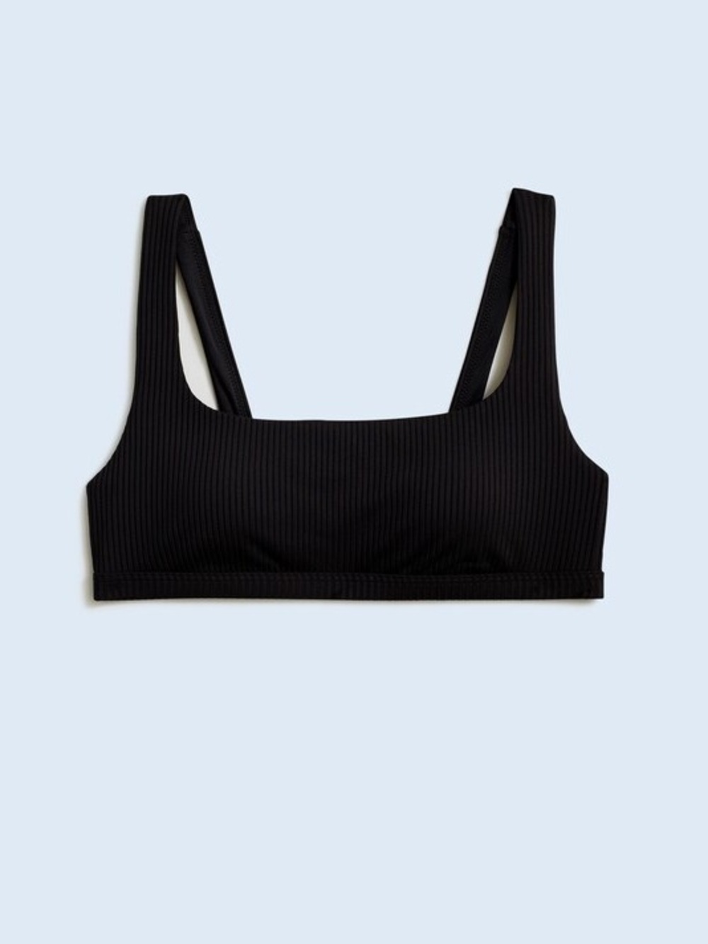 Madewell Ribbed Square-Neck Bikini Top